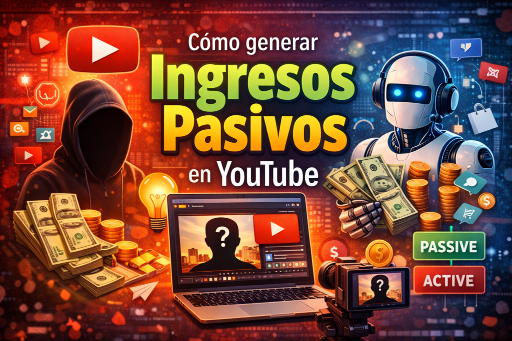 cómo generar ingresos pasivos en youtube