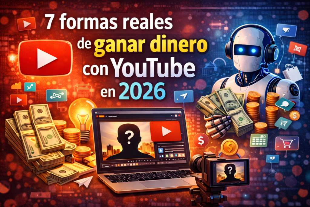 7 formas de ganar dinero con youtube