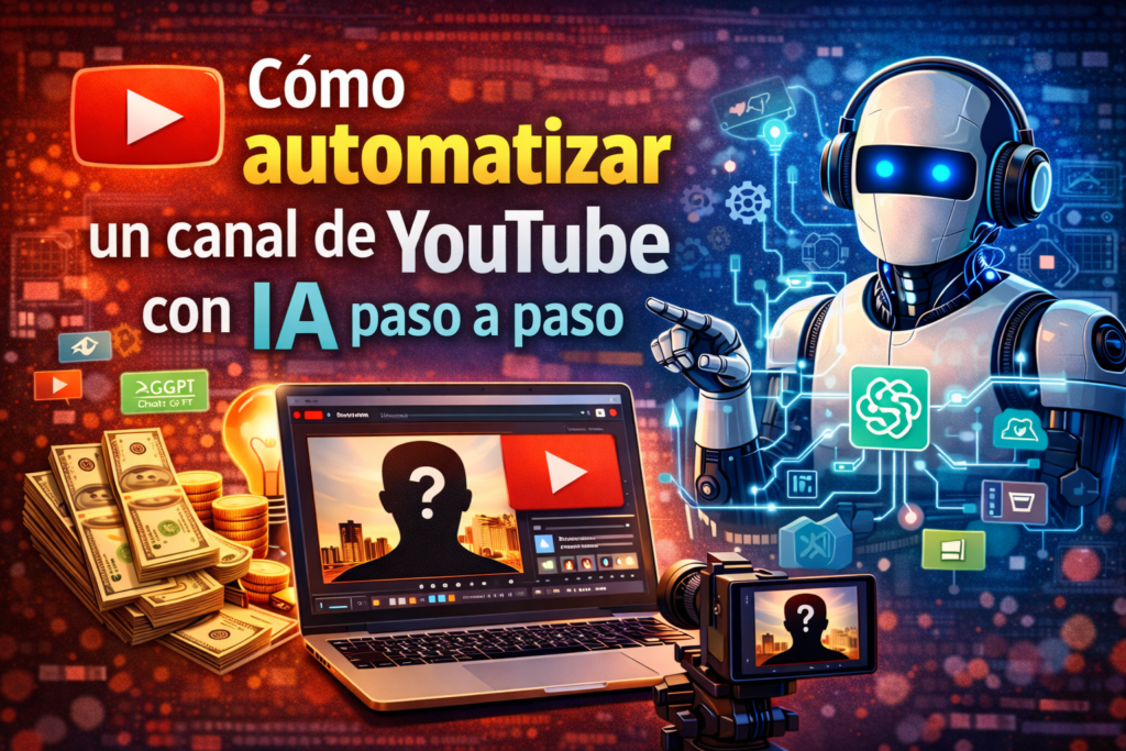 cómo automatizar un canal de youtube con IA
