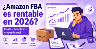 Emprendedor analizando si Amazon FBA es rentable en 2026