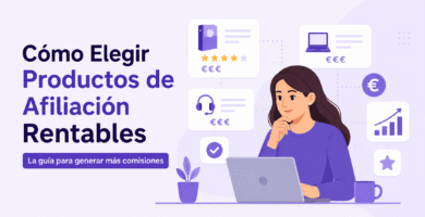 Aprende cómo elegir productos de afiliación rentables, qué señales analizar antes de promocionarlos y cuáles son los errores más comunes que cometen los afiliados principiantes.
