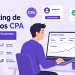 Profesional analizando campañas de Marketing de Afiliados CPA y sus comisiones