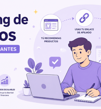 Persona aprendiendo marketing de afiliados desde un ordenador mientras genera ingresos mediante recomendaciones online