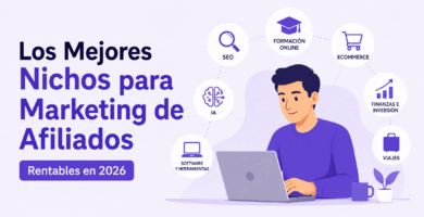 Emprendedor analizando los mejores nichos para marketing de afiliados