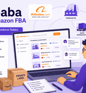 Emprendedor buscando proveedores en Alibaba para Amazon FBA y poder vender productos.