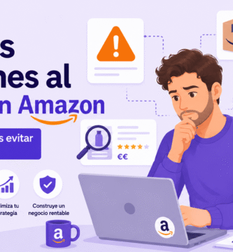 Emprendedor evitando errores comunes al vender en Amazon FBA productos de su marca privada